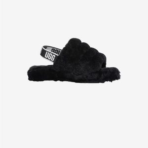UGG black slides Youth size US 1. Brand new
